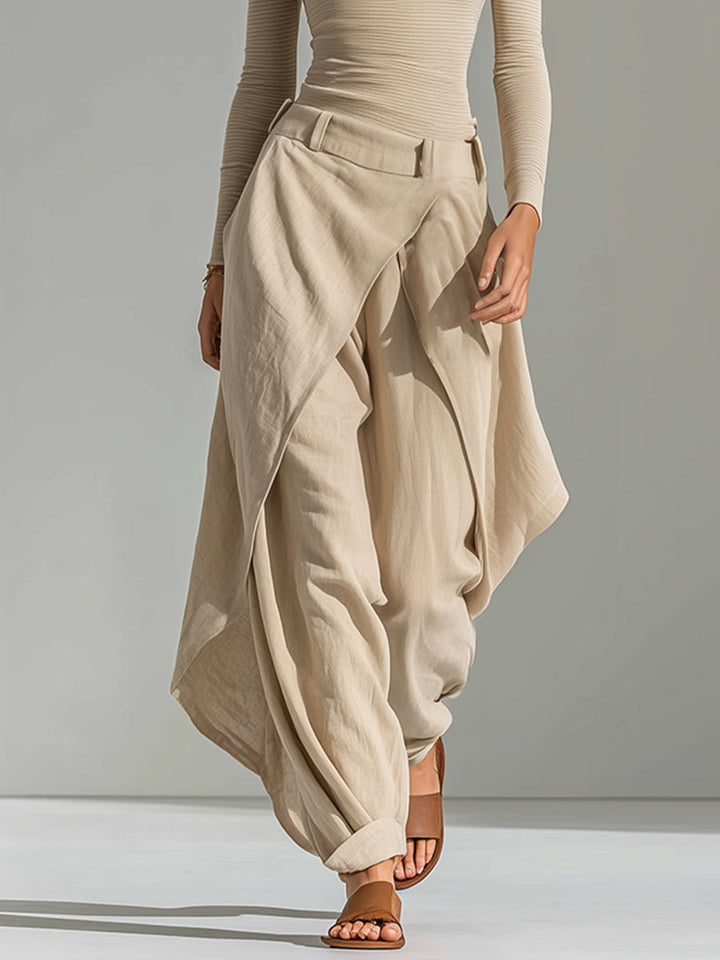 Orsola | Boat-Neck Top and Layered Pants Set
