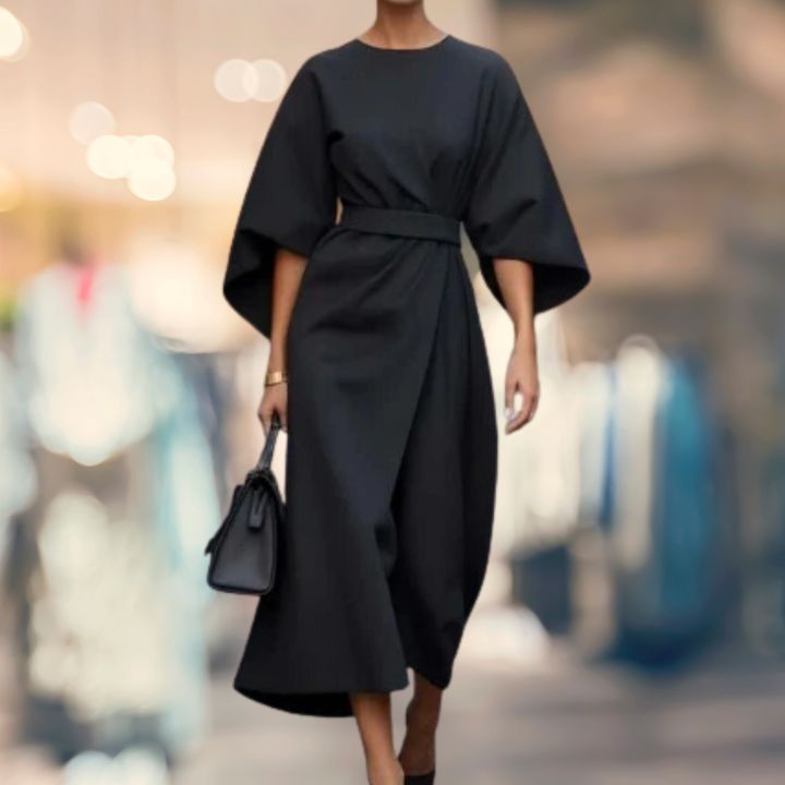 Madelaine | Batwing-Sleeve Long Dress