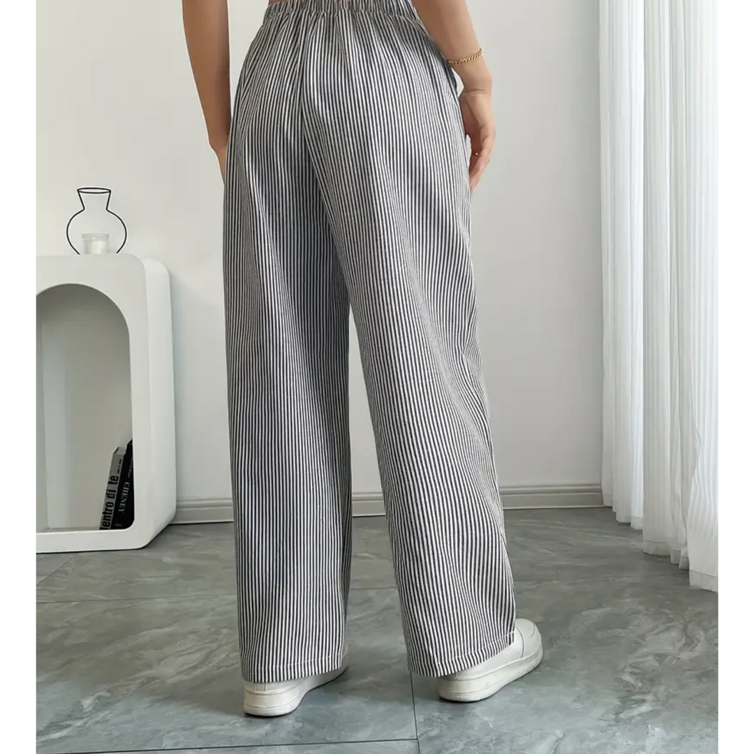 Amber™ | Striped Pant With Pockets