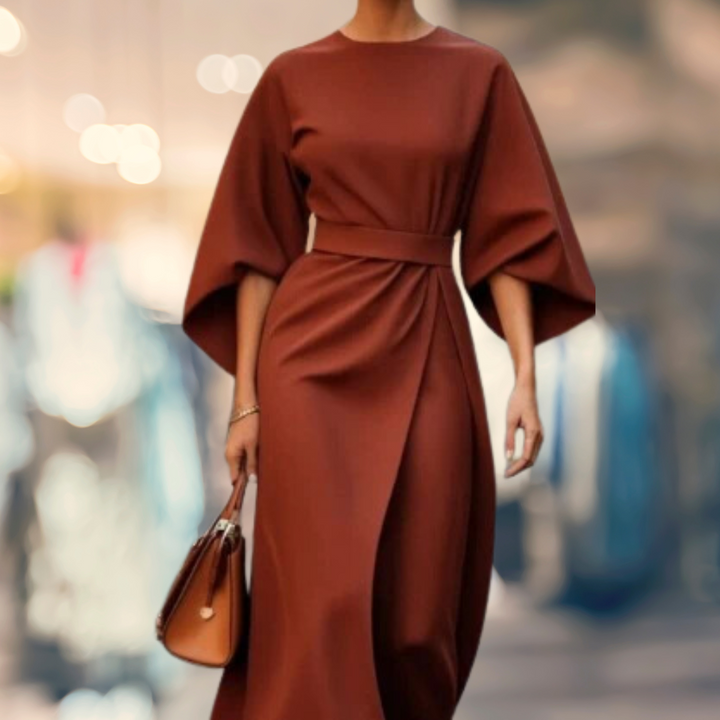 Madelaine | Batwing-Sleeve Long Dress
