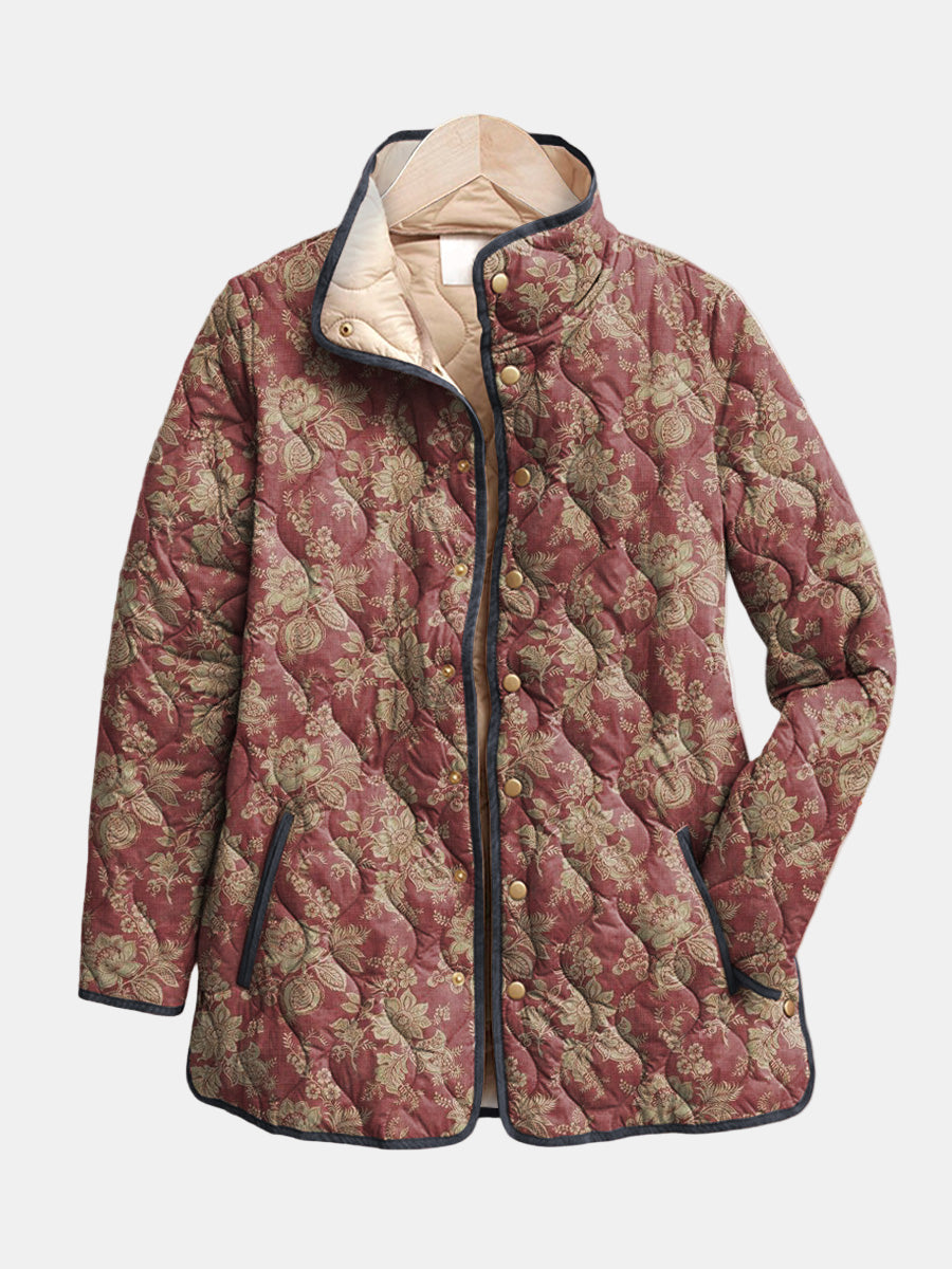 Corinne | Retro Floral Print Jacket