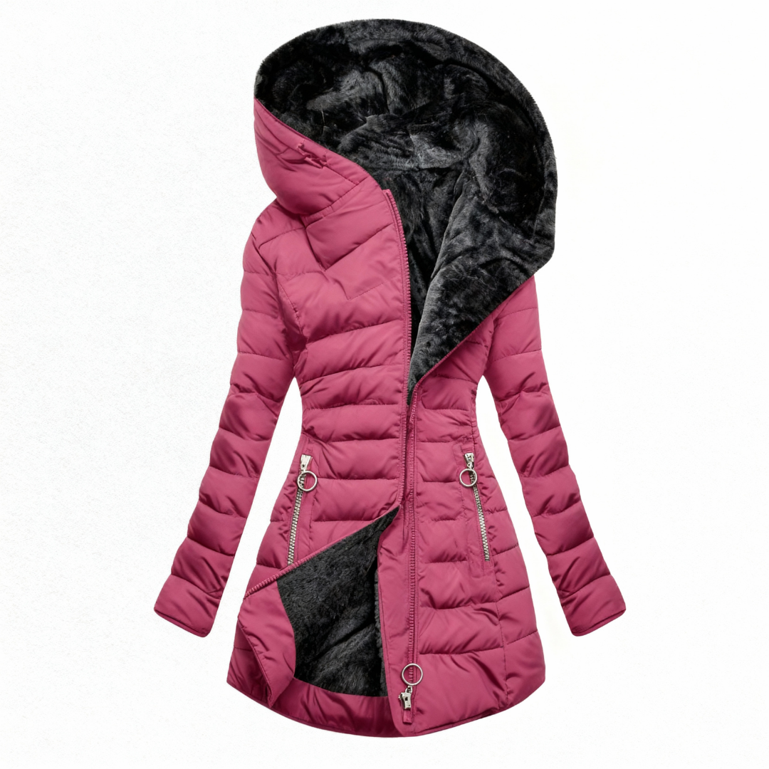 Alessina Waterproof Hooded Puffer Coat
