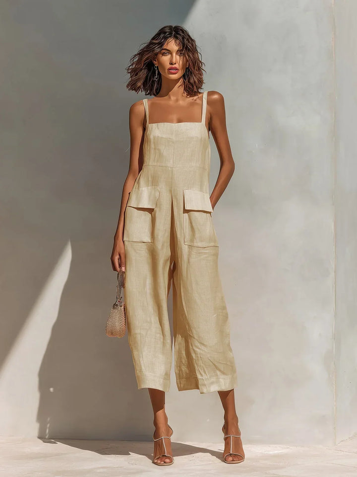 Isla™ Square Neck Wide Leg Jumpsuit