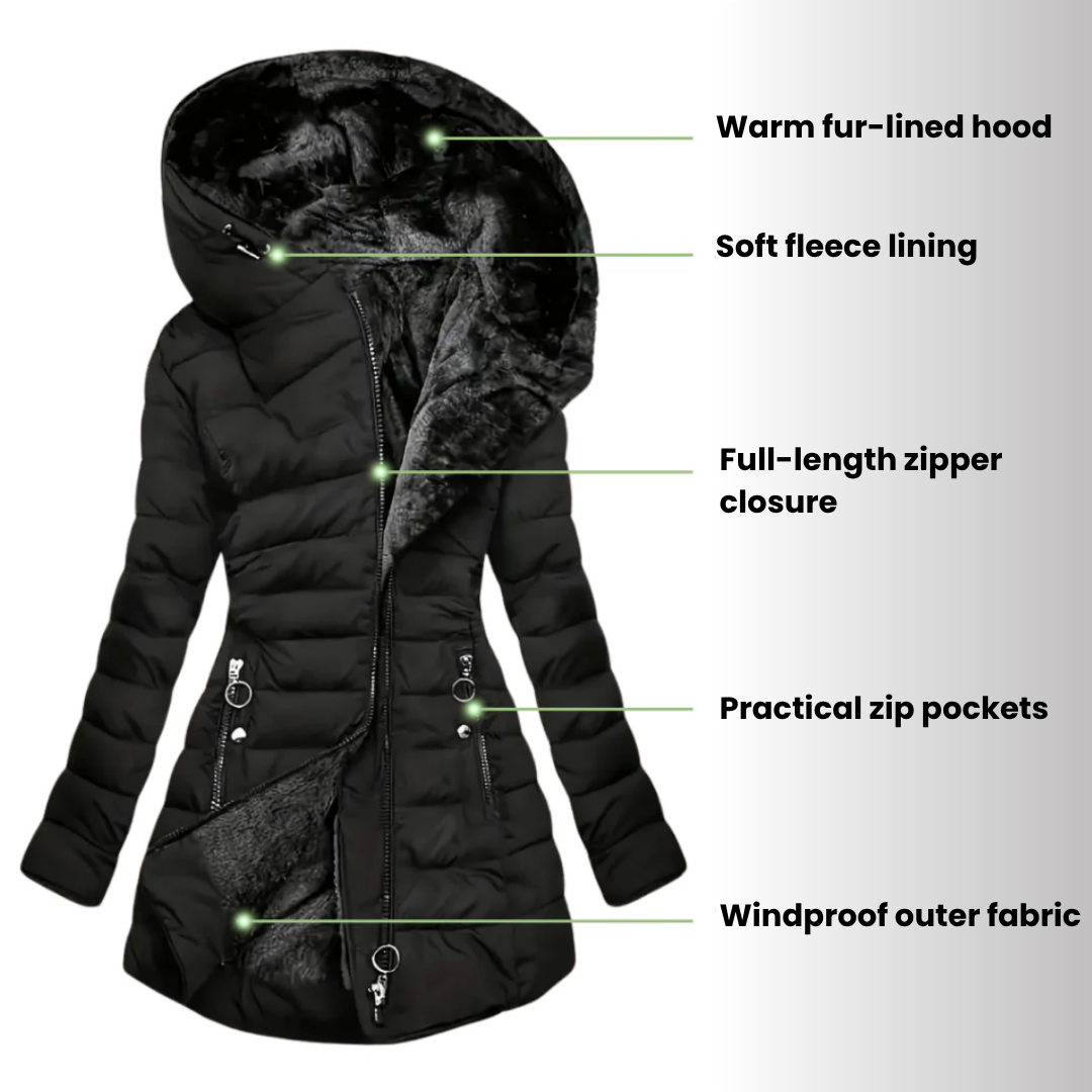 Alessina™ | Waterproof Padded Hooded Coat