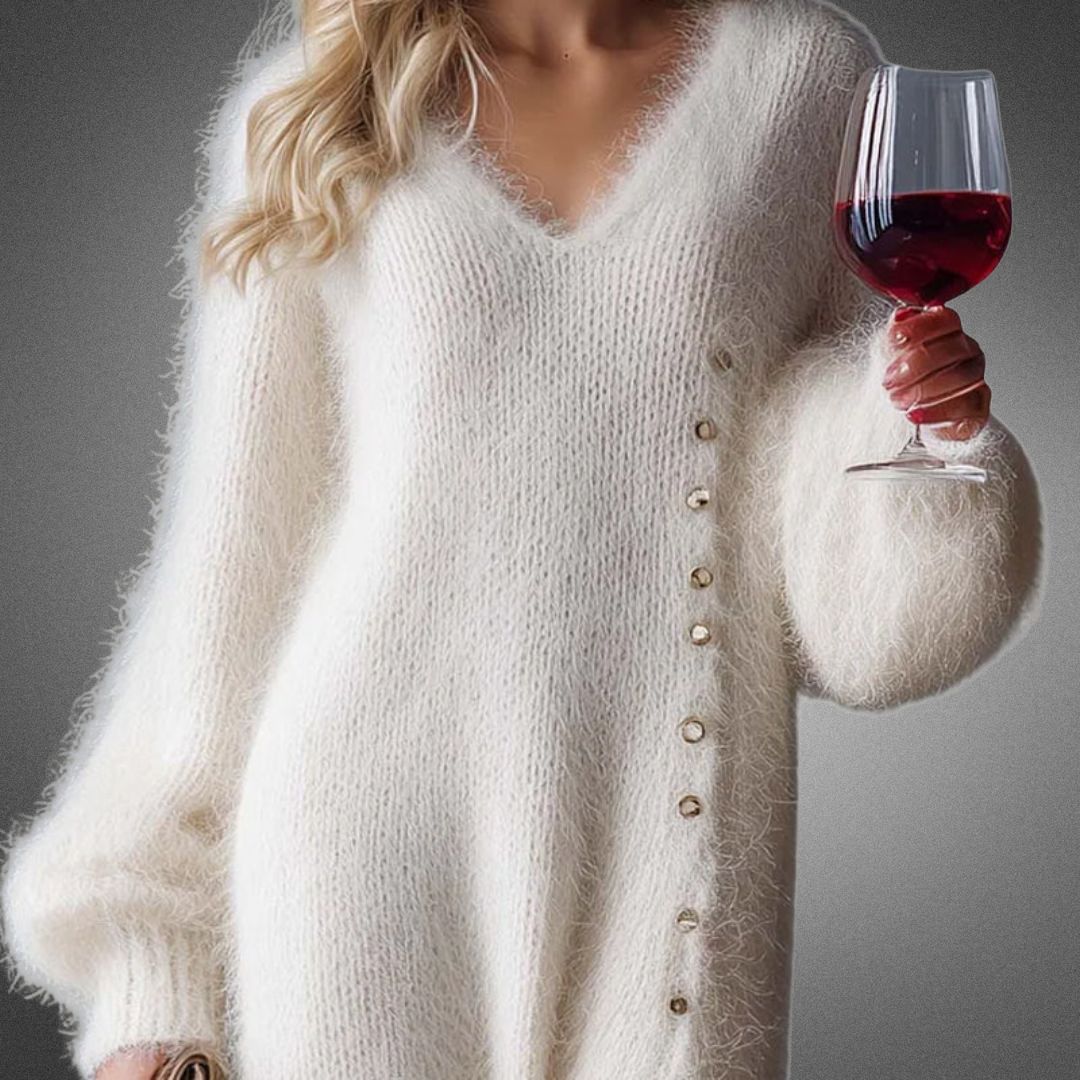 Princess | Festive Lounge Dress with Side Buttons