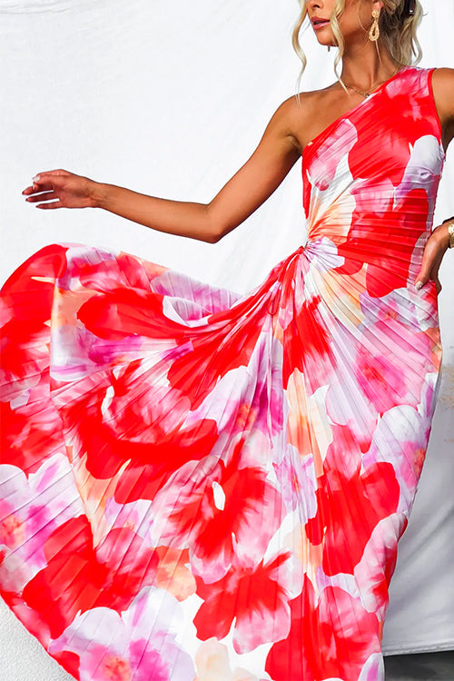 Violet &amp; Grace™ | Pleated One-Shoulder Dress