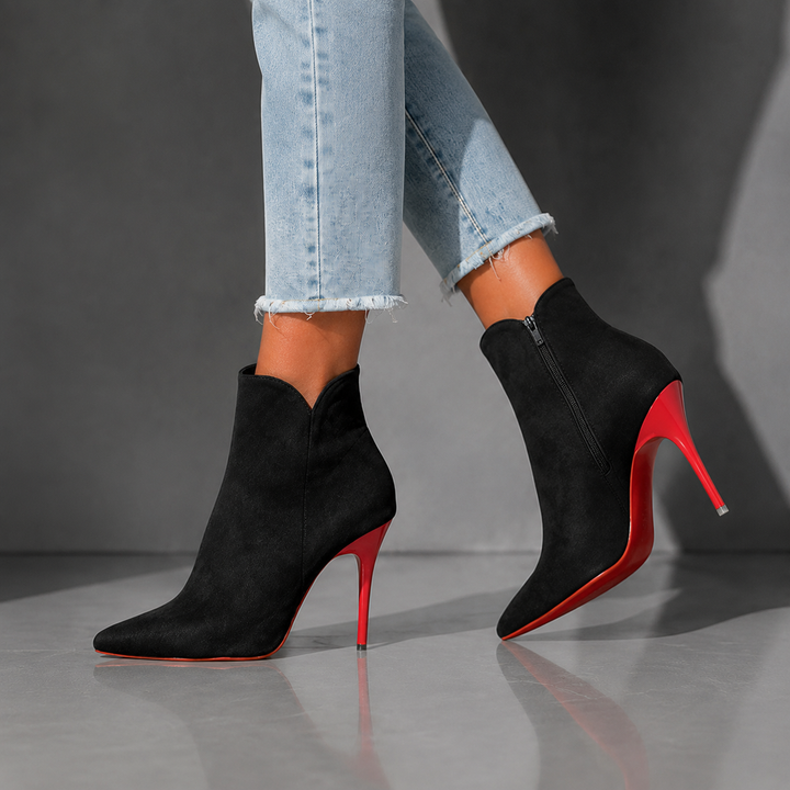 Scarlett | Rae Suede Stiletto Ankle Boots