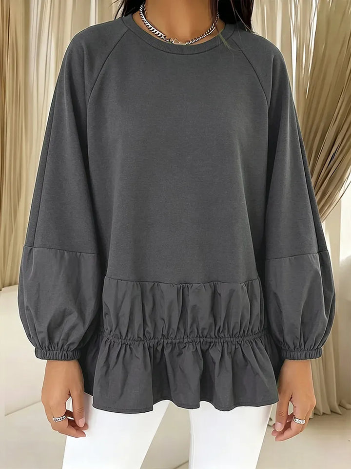 Relaxed-Fit Casual Sweatshirt Grey