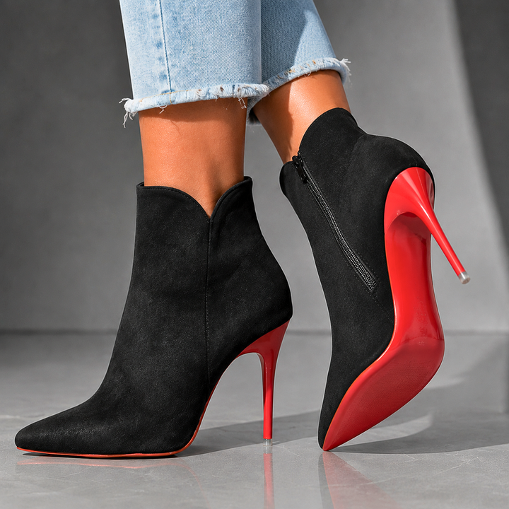 Scarlett | Rae Suede Stiletto Ankle Boots