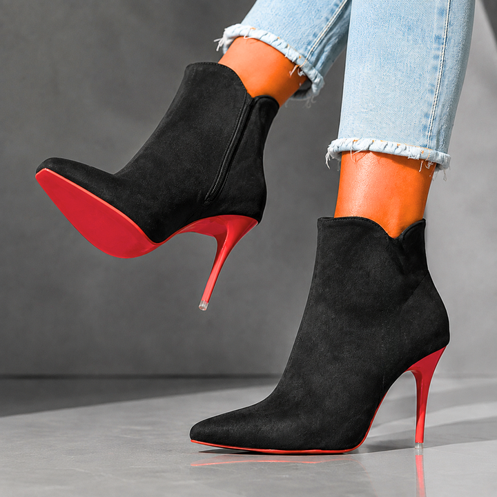 Scarlett | Rae Suede Stiletto Ankle Boots