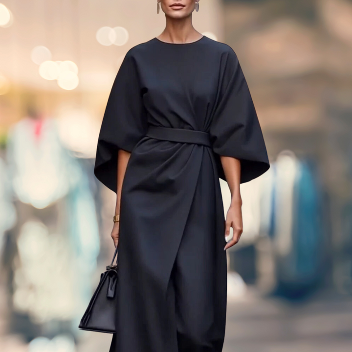 Madelaine | Batwing-Sleeve Long Dress