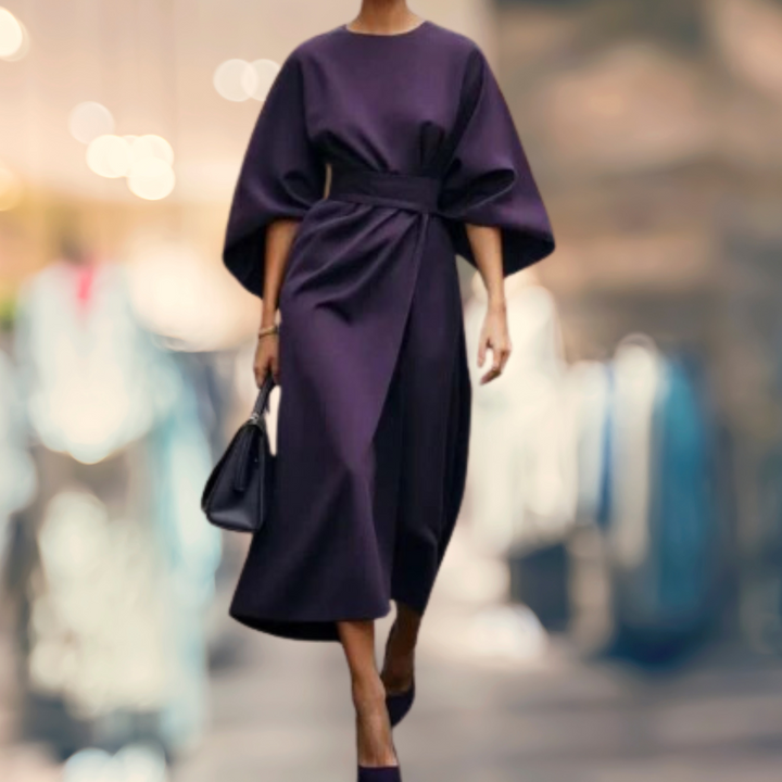 Madelaine | Batwing-Sleeve Long Dress