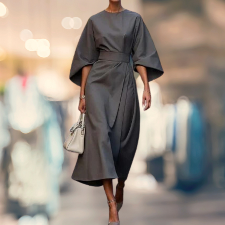 Madelaine | Batwing-Sleeve Long Dress