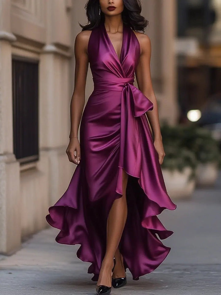 Sabrina Elegant Halterneck Maxi Dress