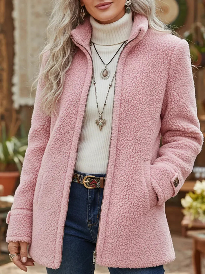Yvaine | Cozy Sherpa Full-Zip Fleece Jacket