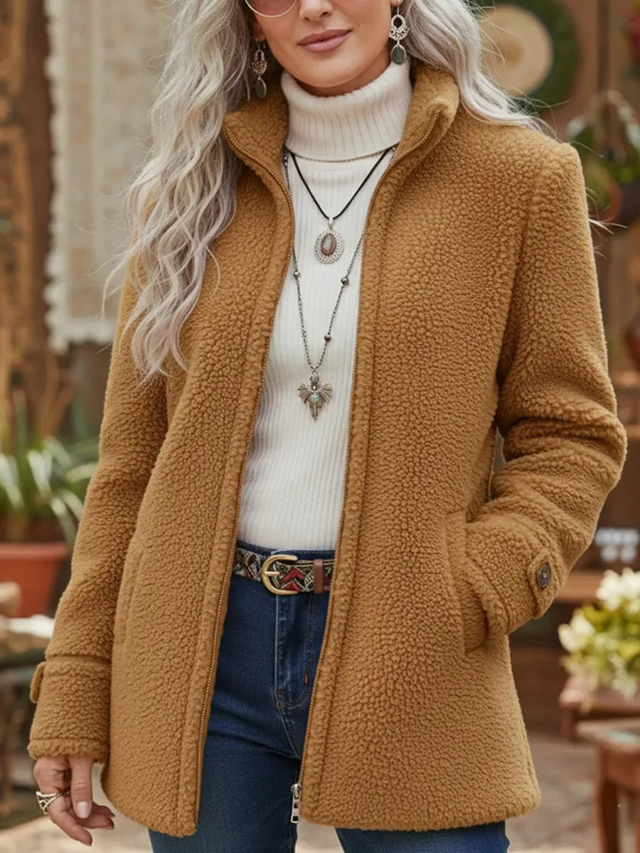 Yvaine | Cozy Sherpa Full-Zip Fleece Jacket