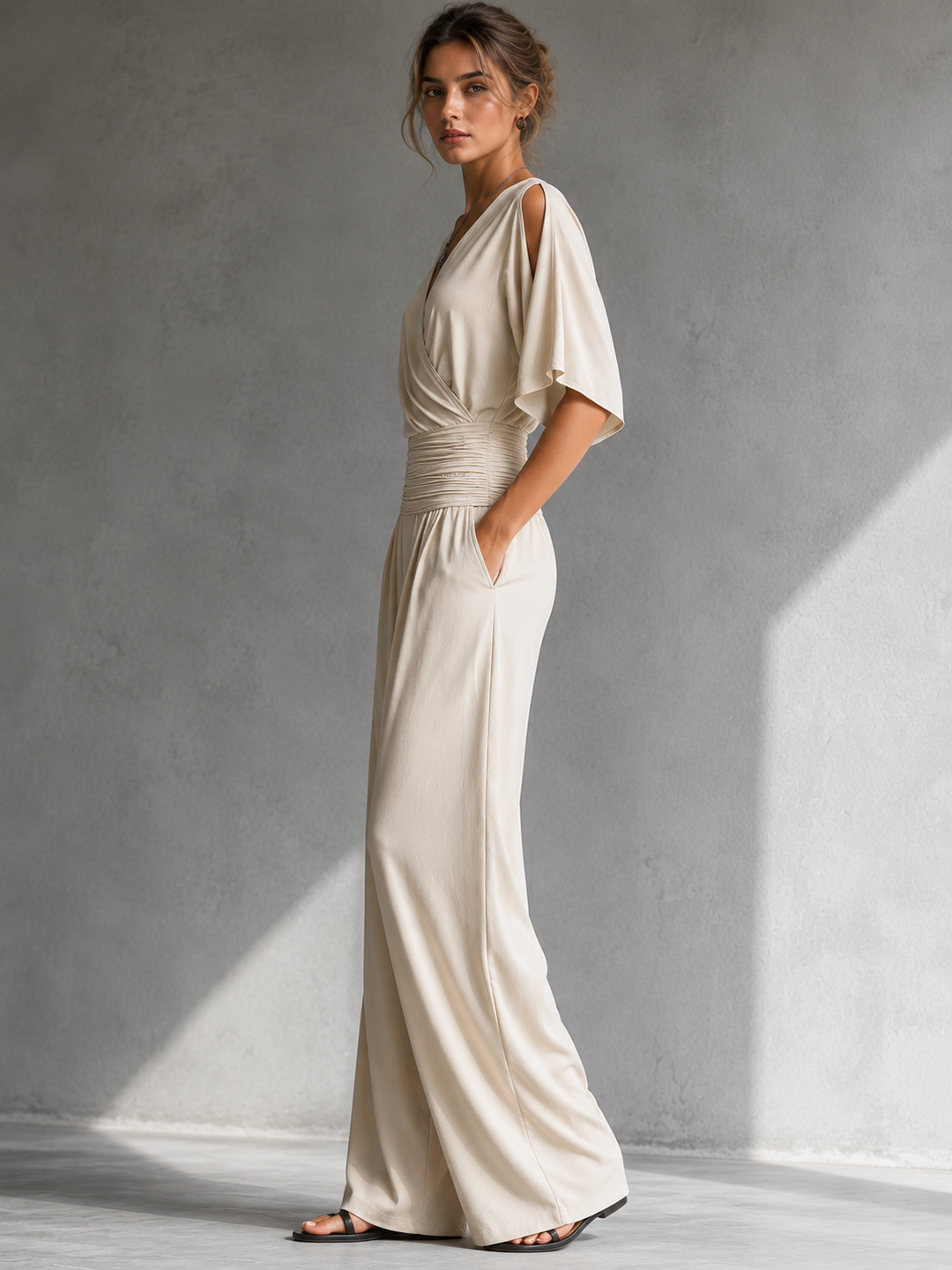 Gerika | Elegant Wrap-Front Jumpsuit