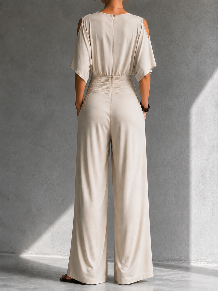Gerika | Elegant Wrap-Front Jumpsuit