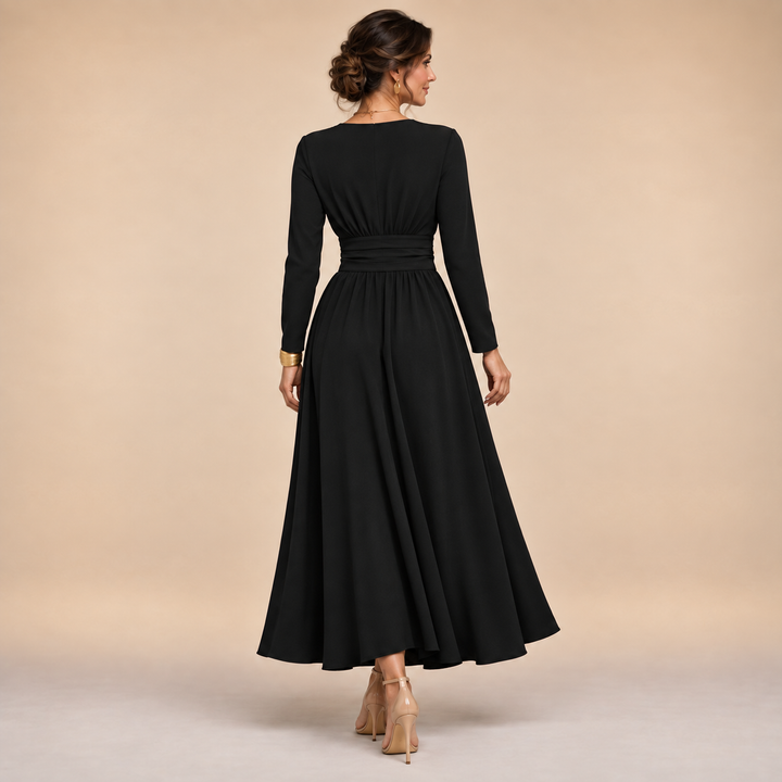 The Isabella Long Sleeve Wrap Dress