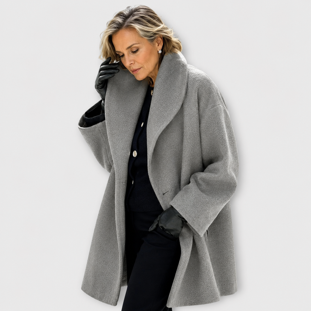 Brigitta Oversized Wide-Collar Winter Coat