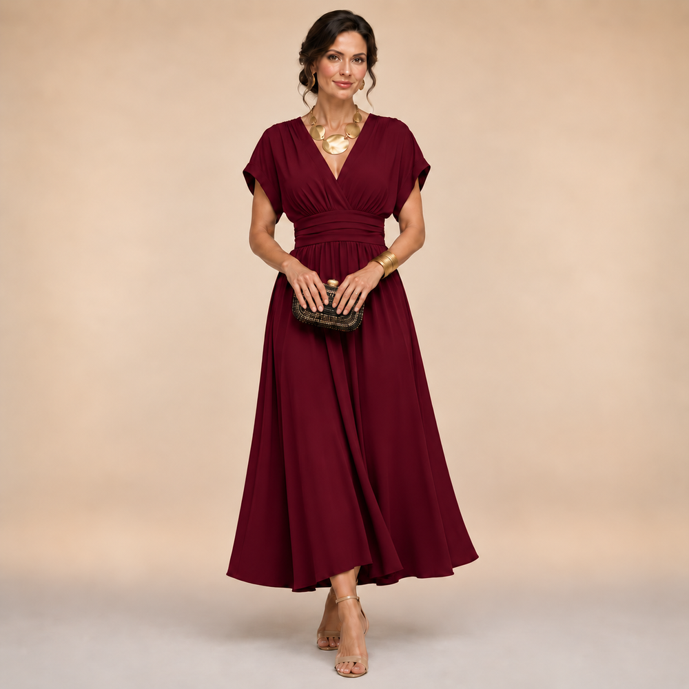 Amelia Wrap Midi Dress