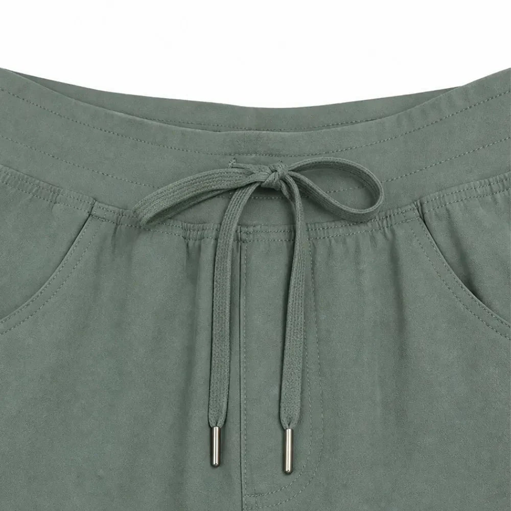 Brevelle – Quick-Dry Cargo Shorts for Women with 6 Pockets and Drawstring Waist