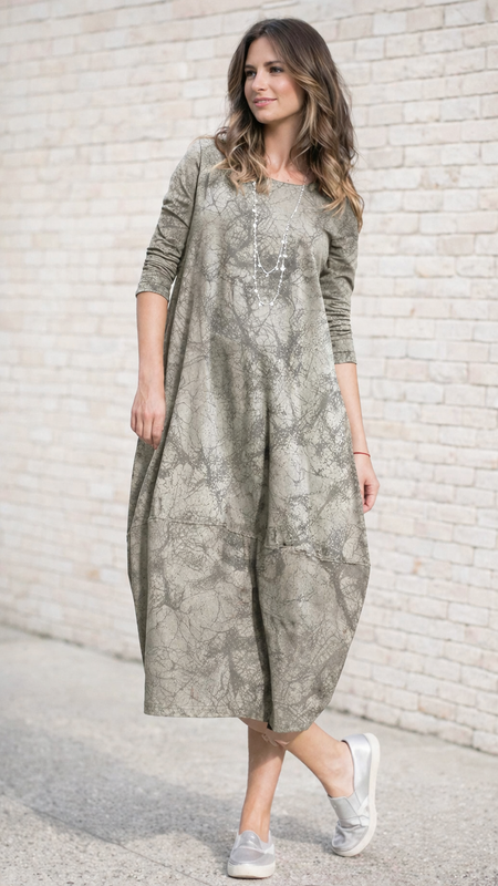 Gioia | Long-Sleeve Cotton Dress