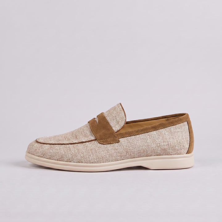 Newbury Linen Penny Loafer