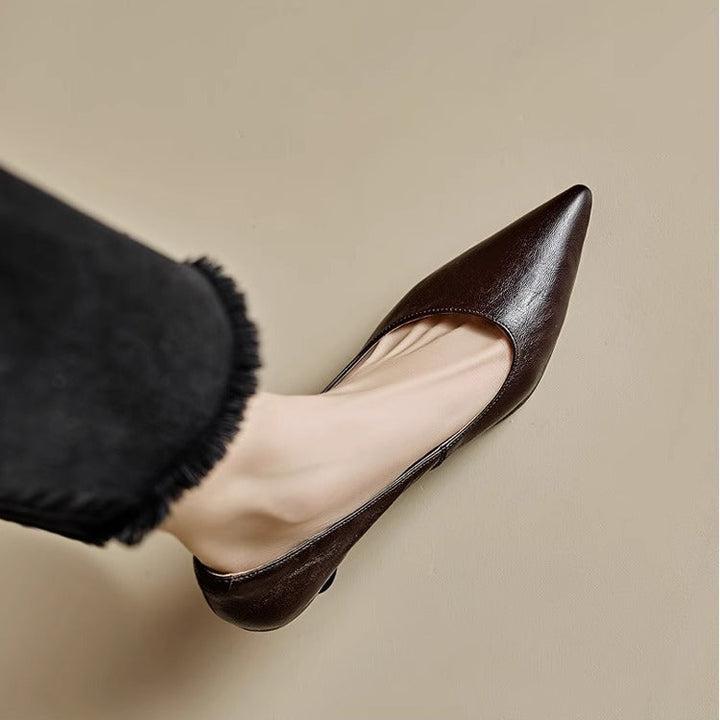 Elar Genuine Leather Heels