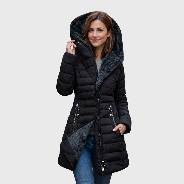 Alessina Waterproof Hooded Puffer Coat