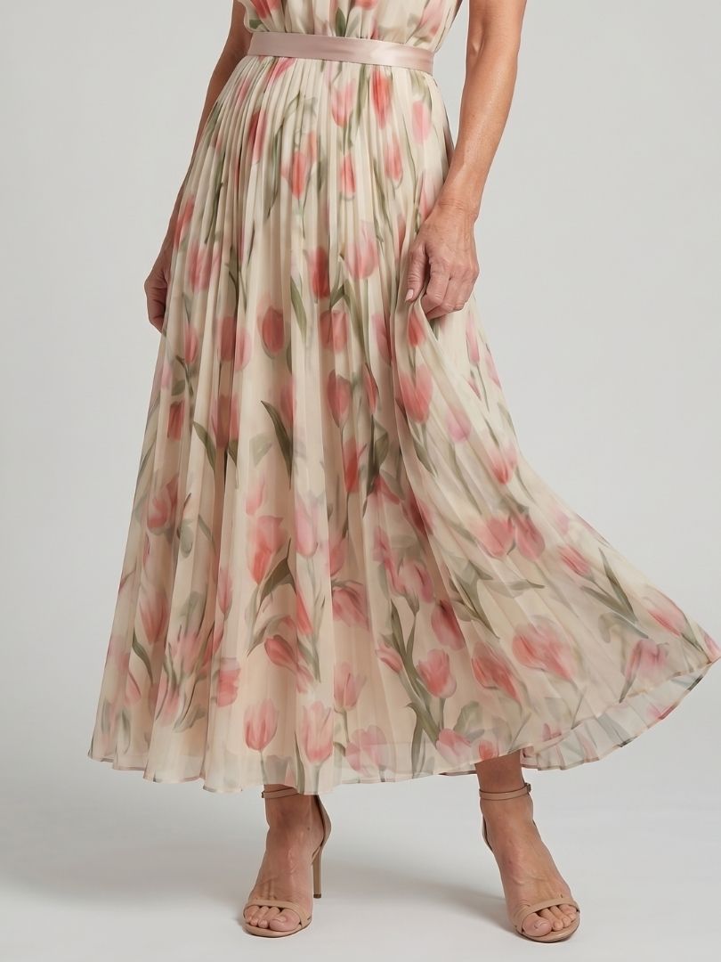 Violet &amp; Grace™ | Halter Neck Floral Midi Dress