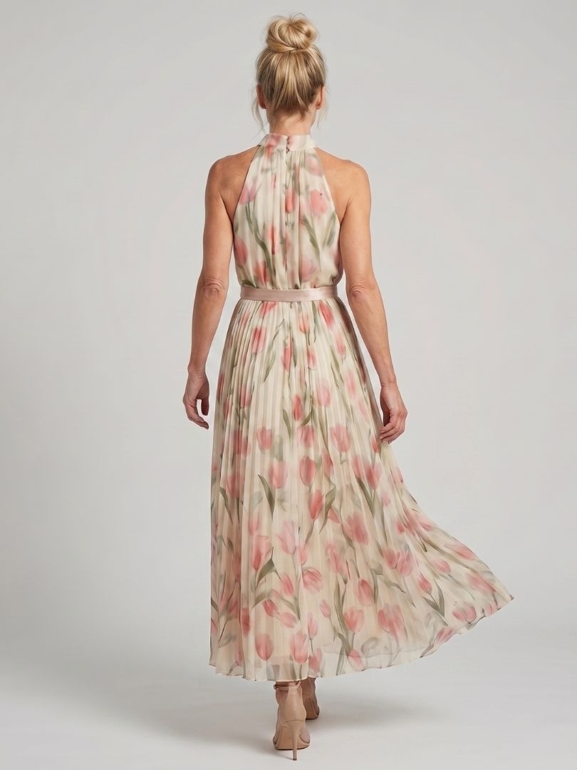 Violet &amp; Grace™ | Halter Neck Floral Midi Dress