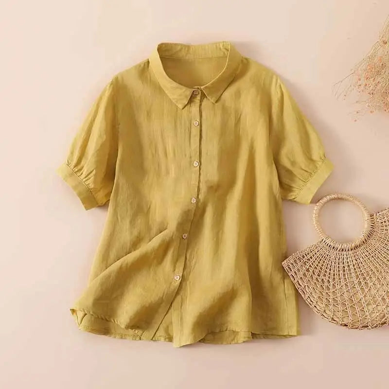 Pamela™ Casual Button-Up Shirt