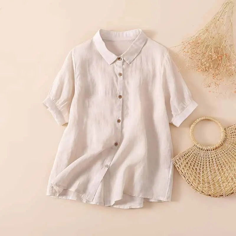 Pamela™ Casual Button-Up Shirt