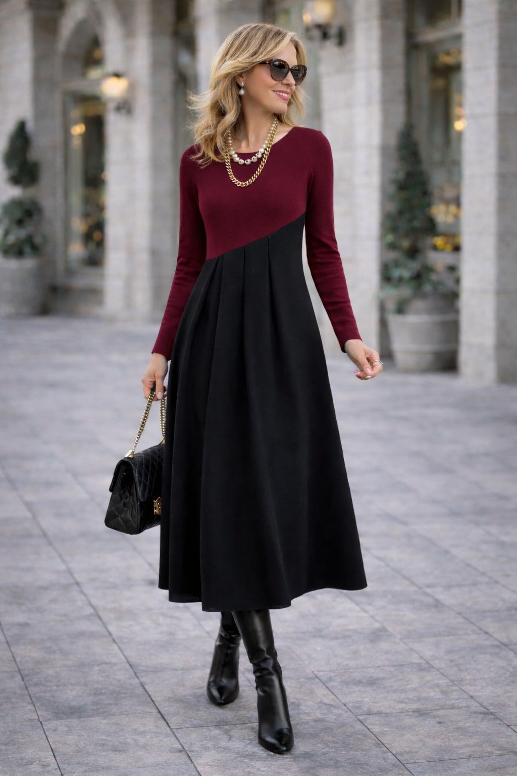 Viola | Elegant Fluid Dress
