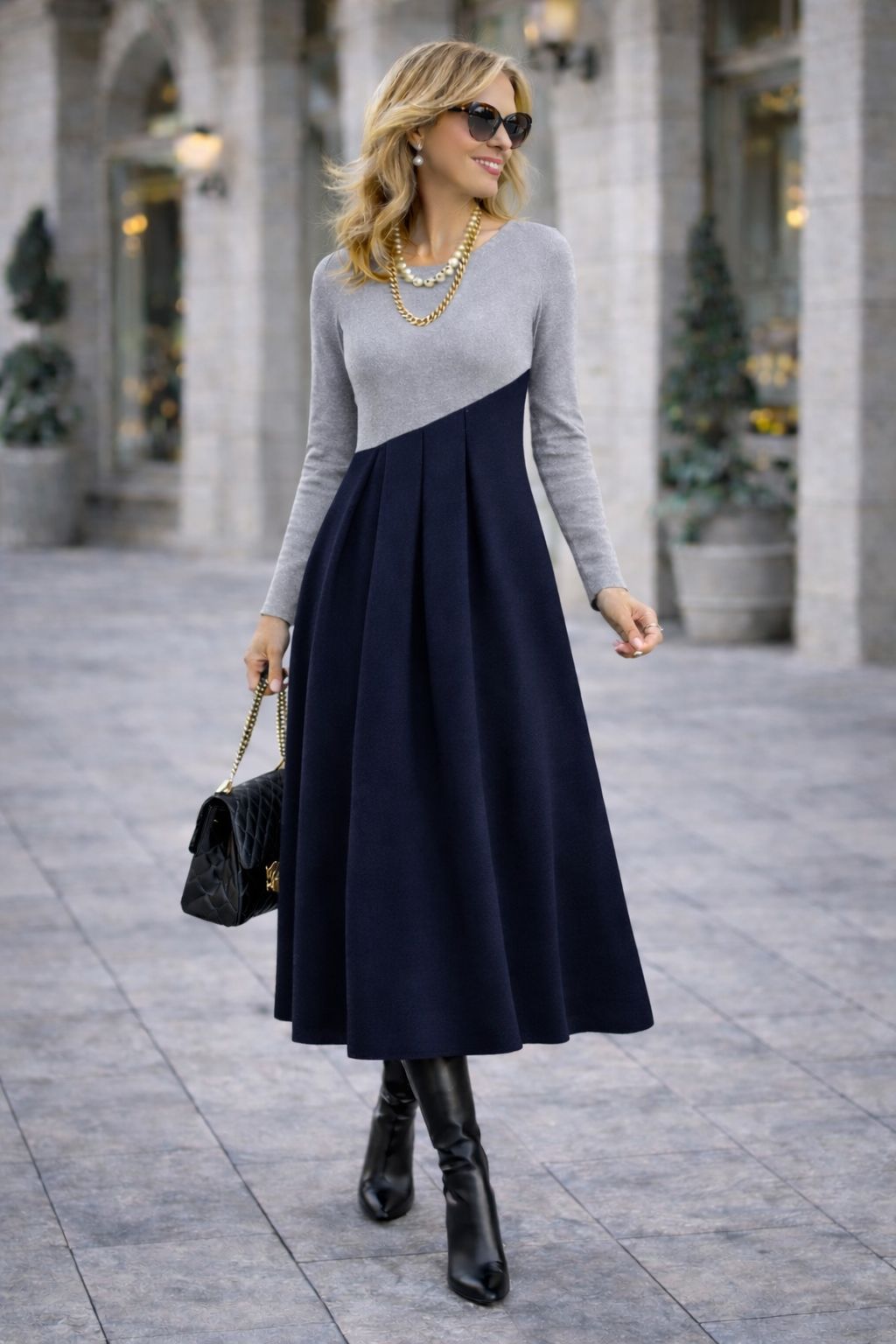 Viola | Elegant Fluid Dress