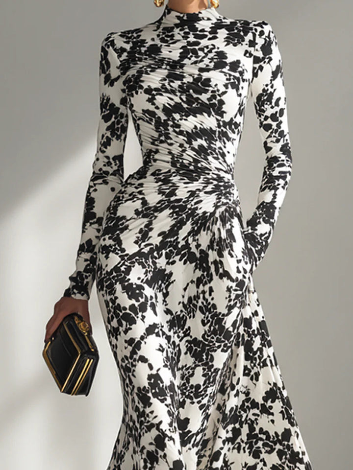 Valentina | Ruched Floral Maxi Dress