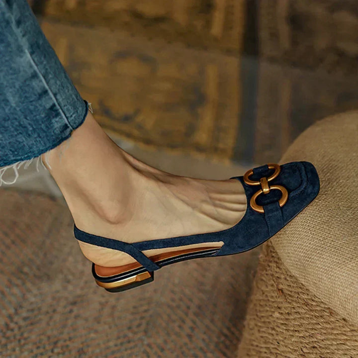 Brenna™ | Orthopedic Leather Buckle Sandals