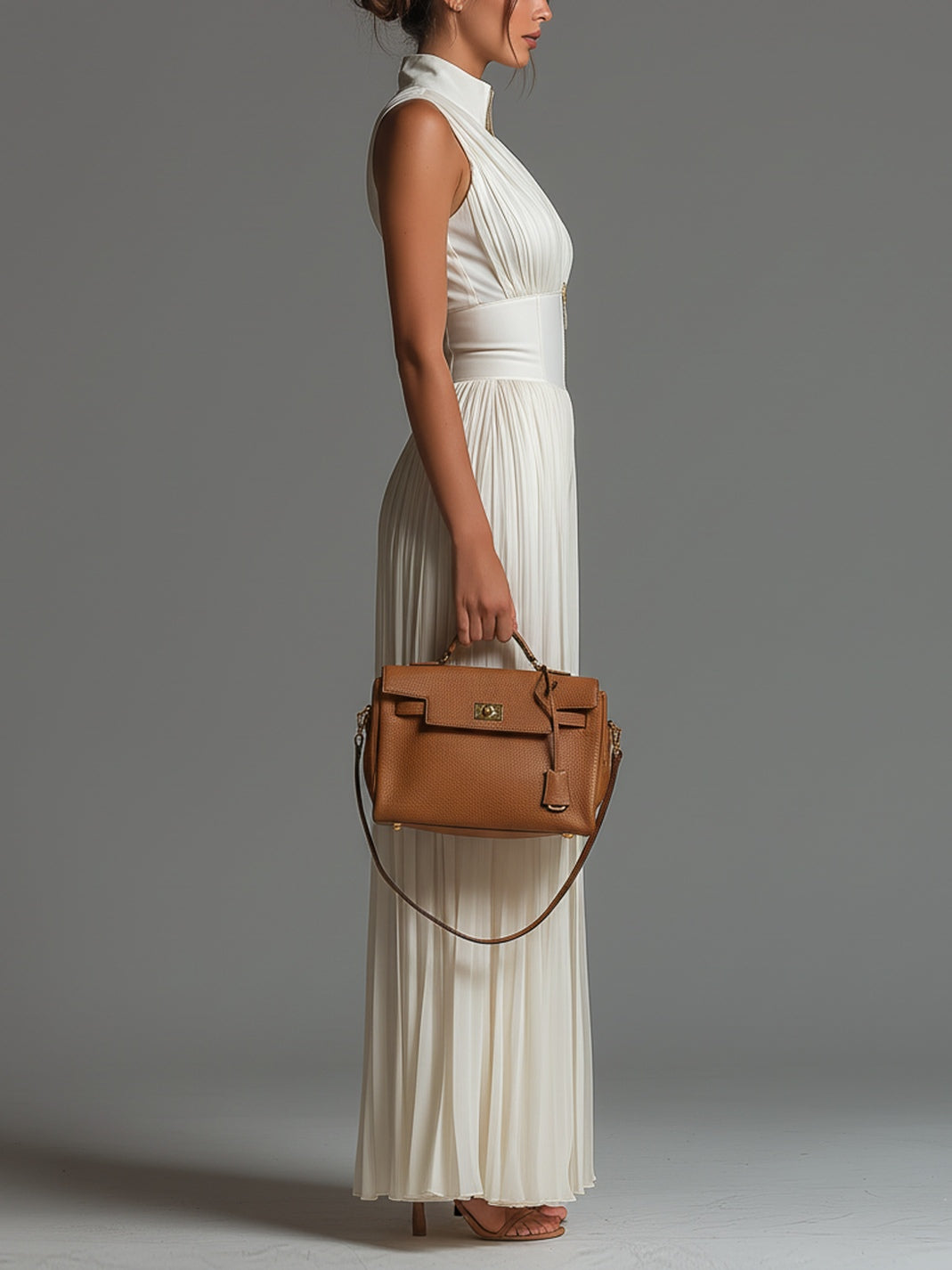 Mariella | Sleeveless Pleated Jumpsuit with Zip