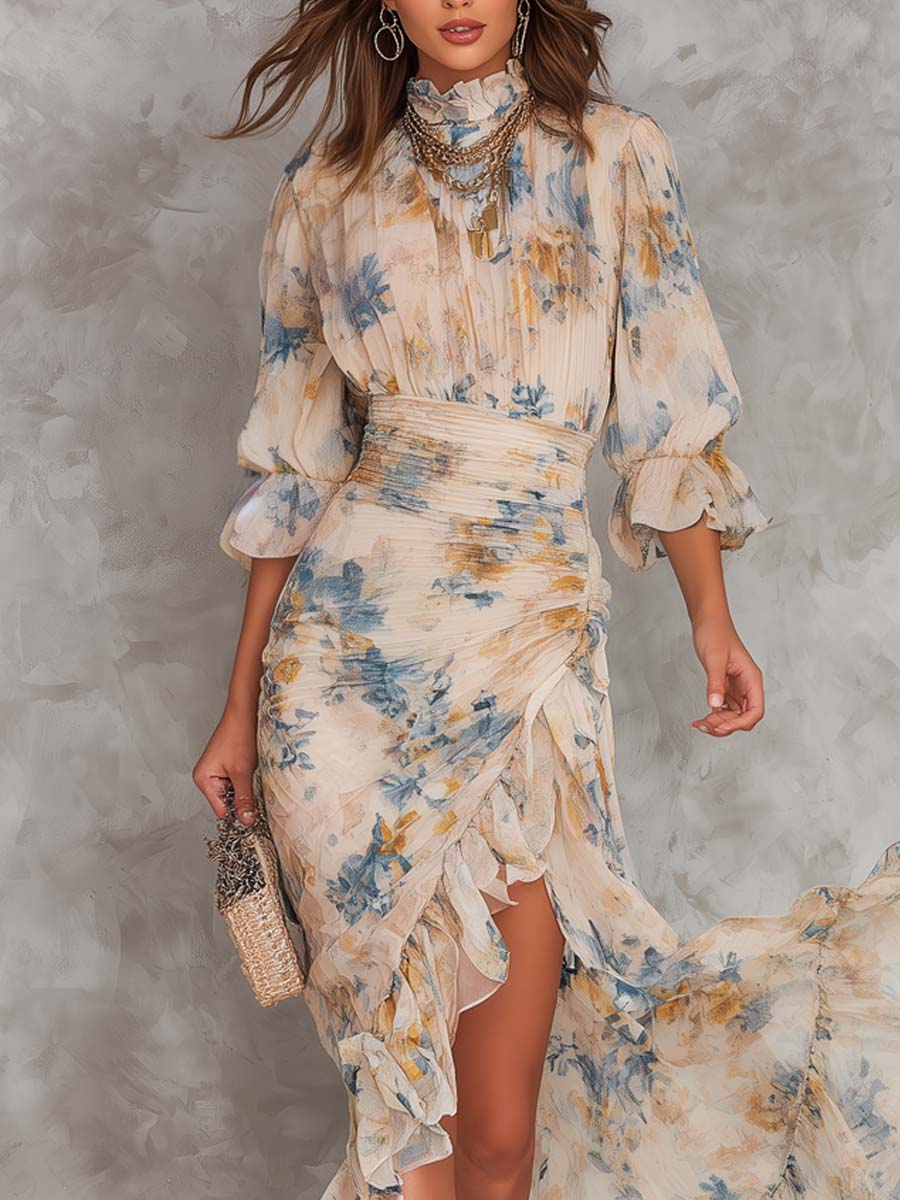 Cassie | Vintage Floral Maxi Dress