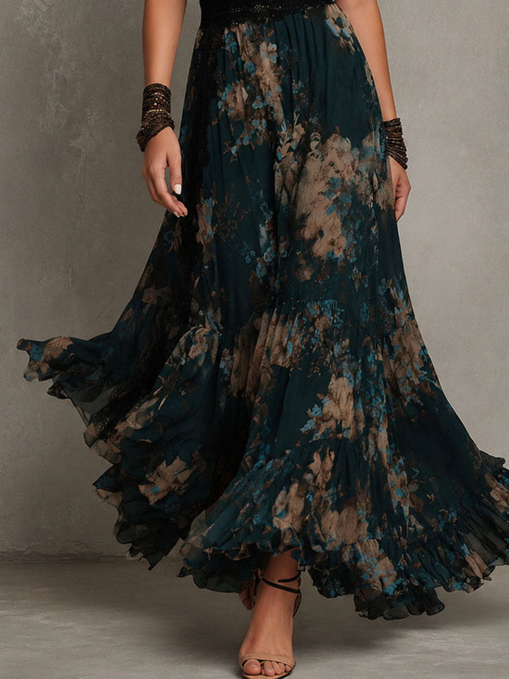 Helen | Tiered Floral Maxi Dress