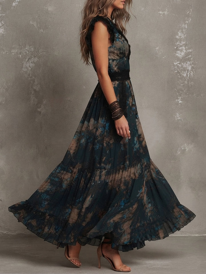 Helen | Tiered Floral Maxi Dress