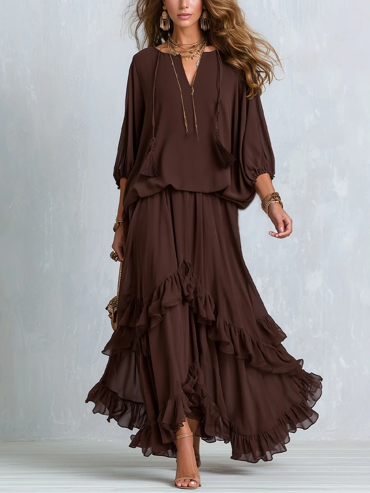 Sienna™ | Ruffled Boho Skirt Set