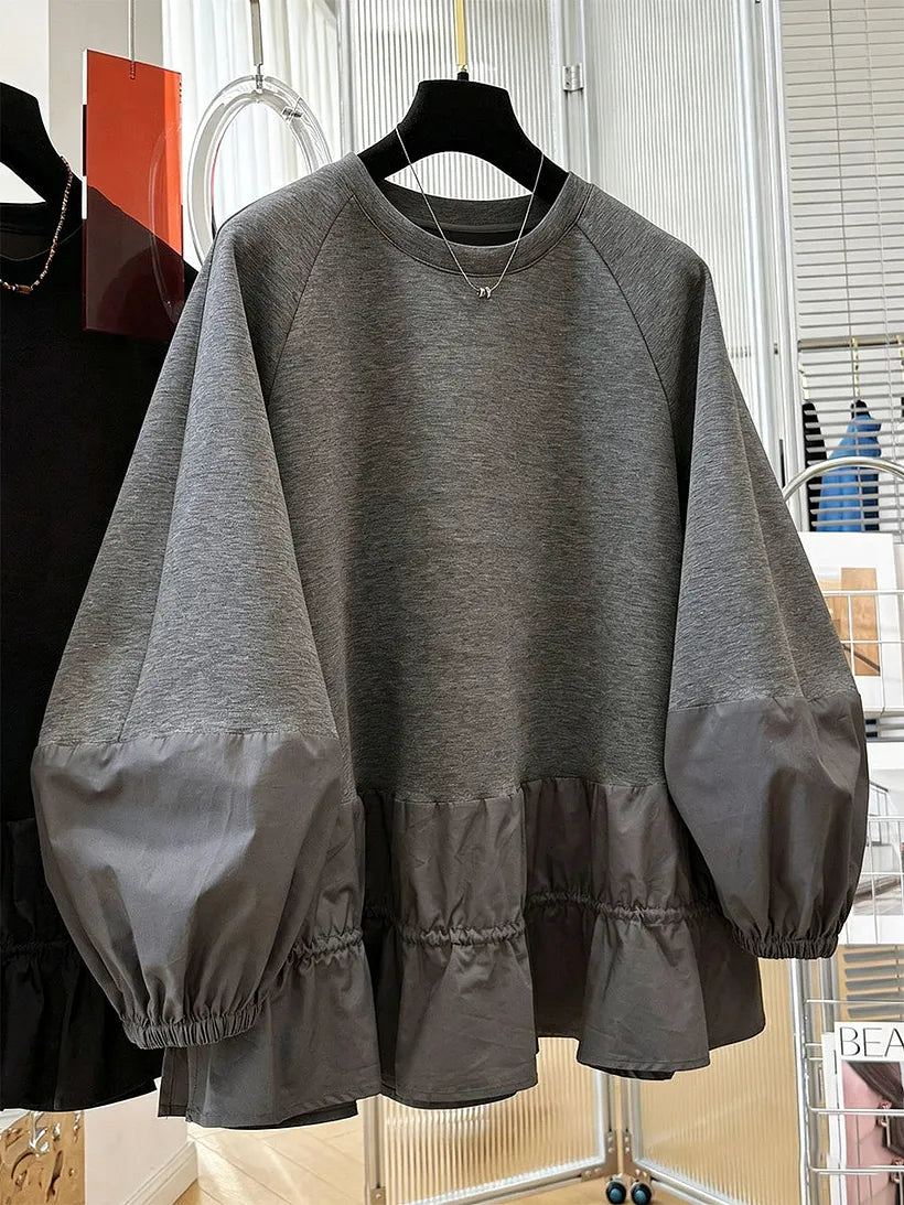 Relaxed-Fit Casual Sweatshirt Black