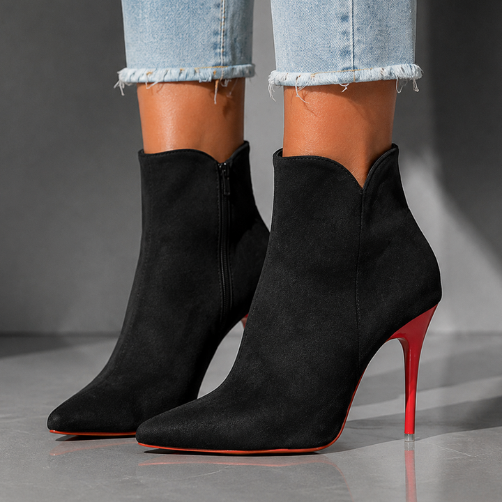 Scarlett | Rae Suede Stiletto Ankle Boots