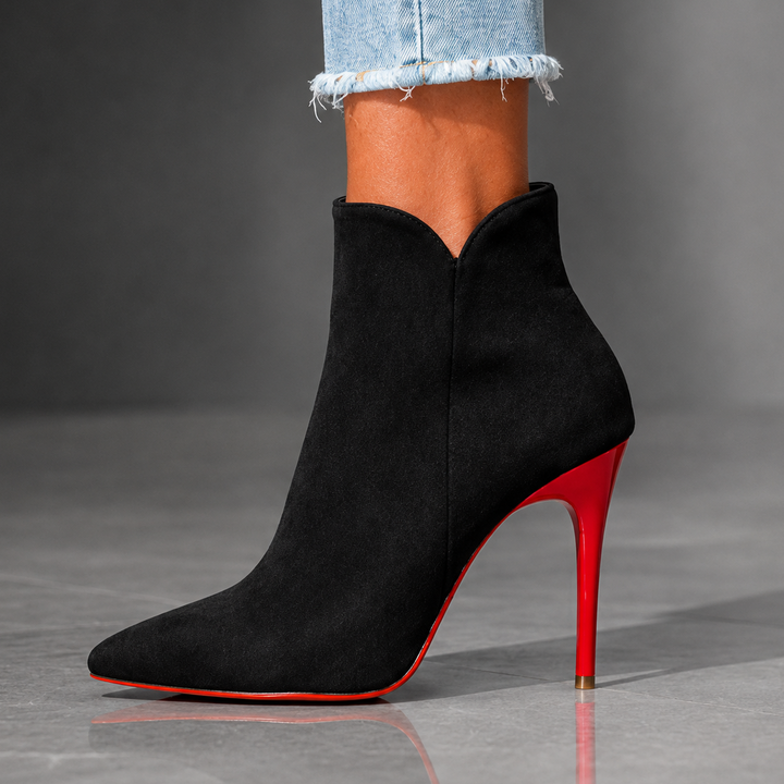 Scarlett | Rae Suede Stiletto Ankle Boots