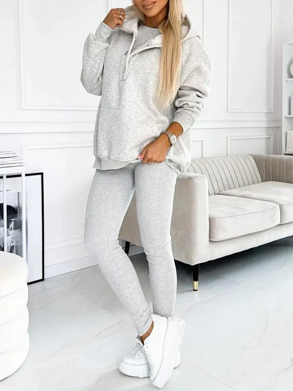 Casual and Comfortable Three-piece Sweatshirt Set