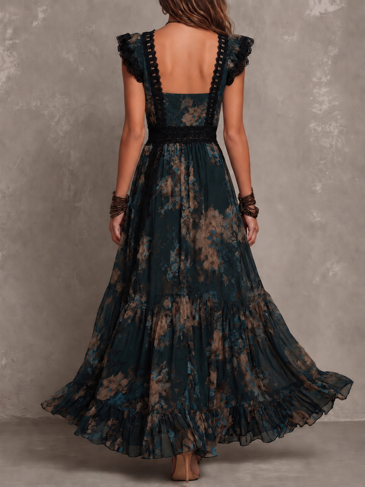 Helen | Tiered Floral Maxi Dress
