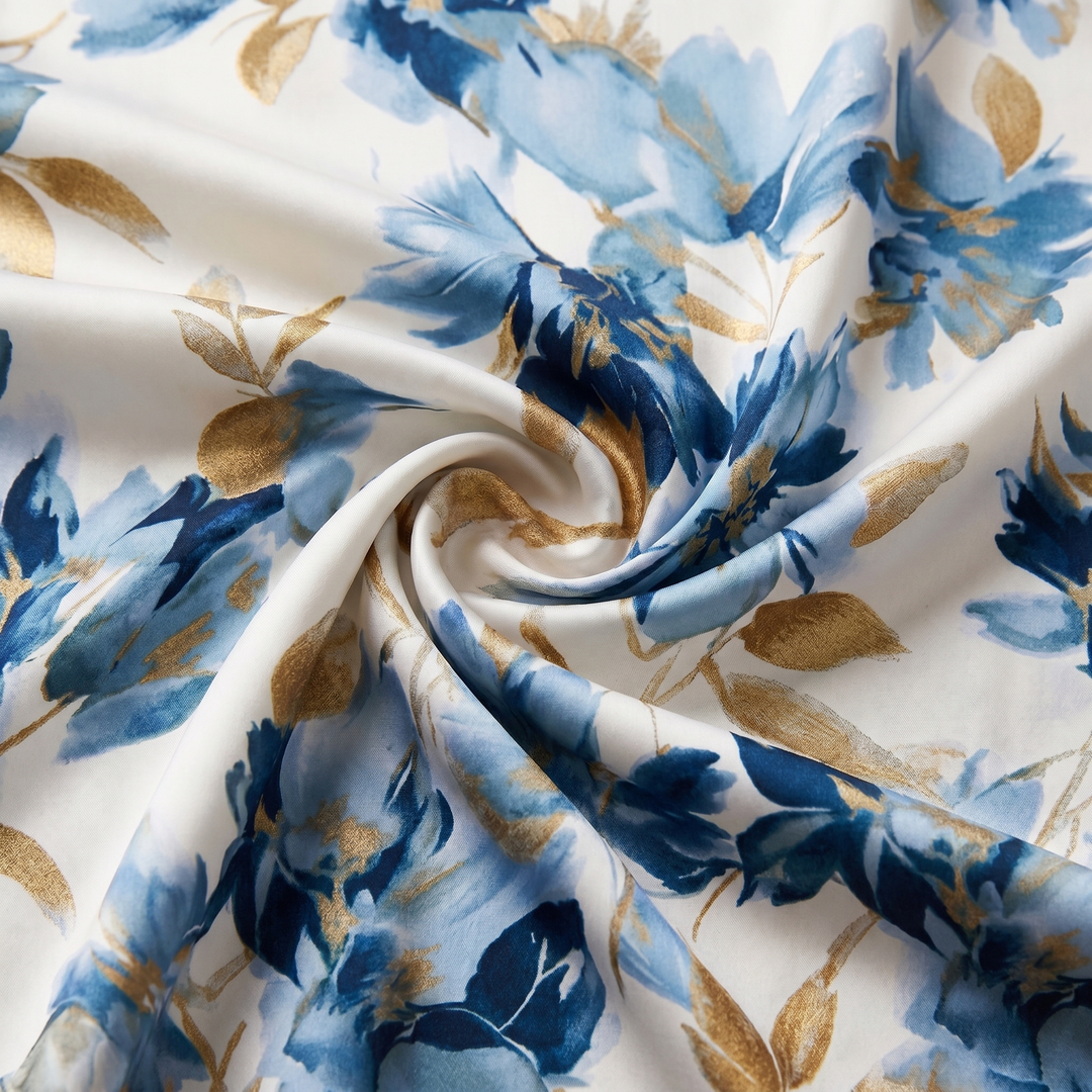 Elara | Floral V-Neck Midi Dress