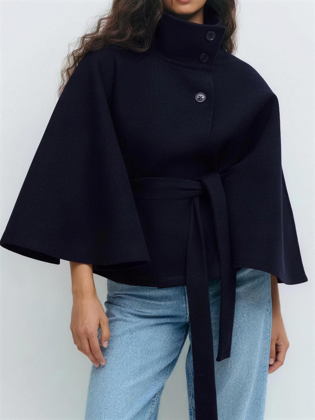 Vera Wool Blend Cape Coat